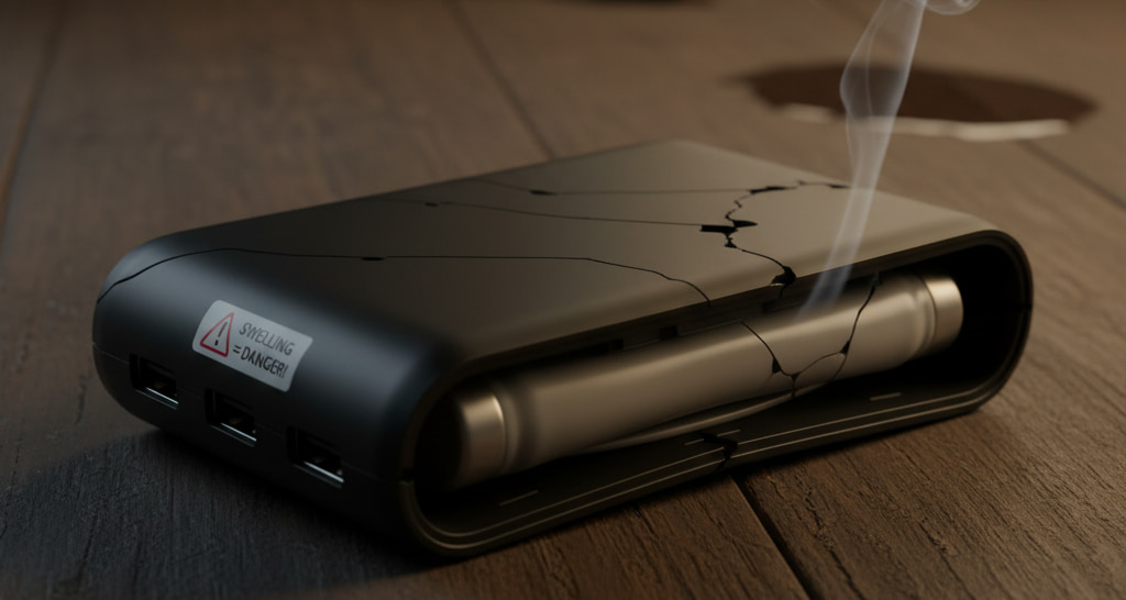 چرا پاوربانک باد میکند؟