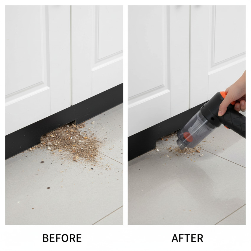 استفاده از جارو کنده دستی