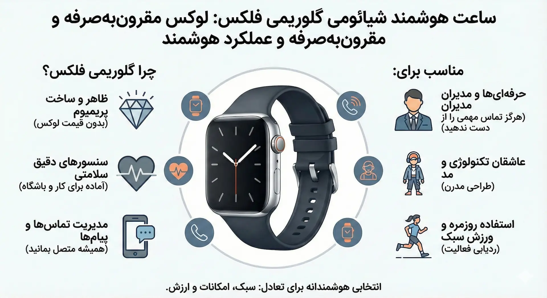 ساعت هوشمند شیائومی مدل Glorimi Flex